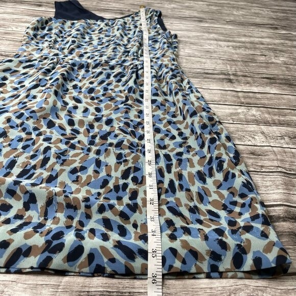 Macys Matthew Williamson for Impulse Sleeveless Mini Dress Spotted 6 Blue Taupe - Picture 12 of 12